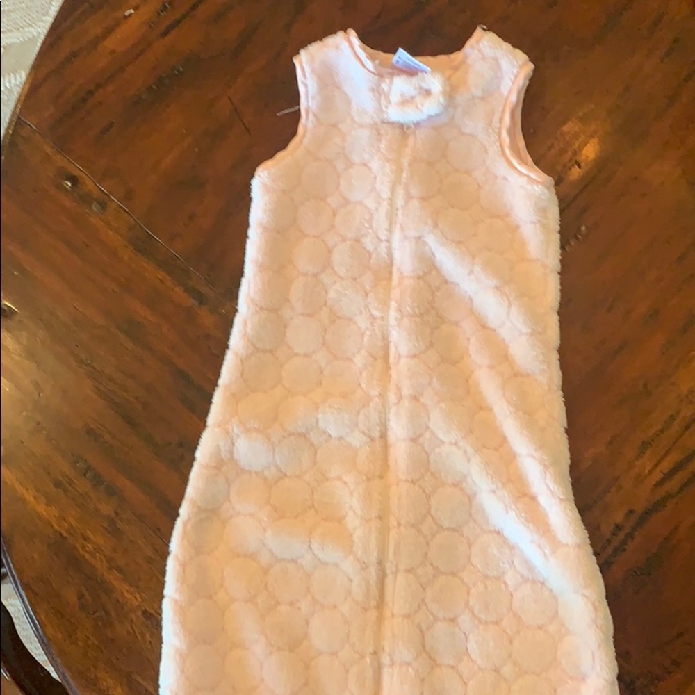 Swaddle Designs pink fleece zip me sack